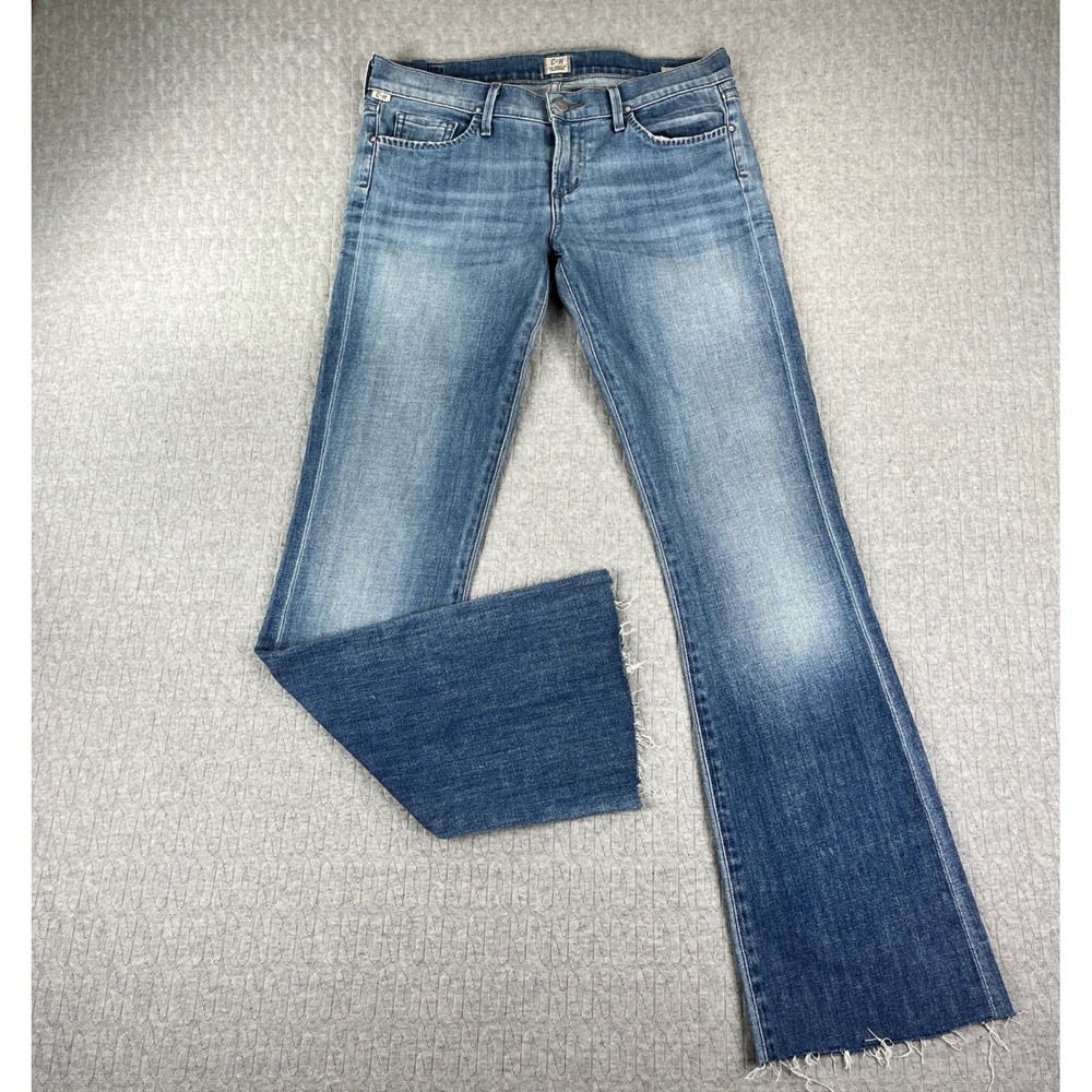 Citizens of Humanity Kelly Bootcut‎ Jeans Women 29/31x31 Blue Low Rise Raw Hem
